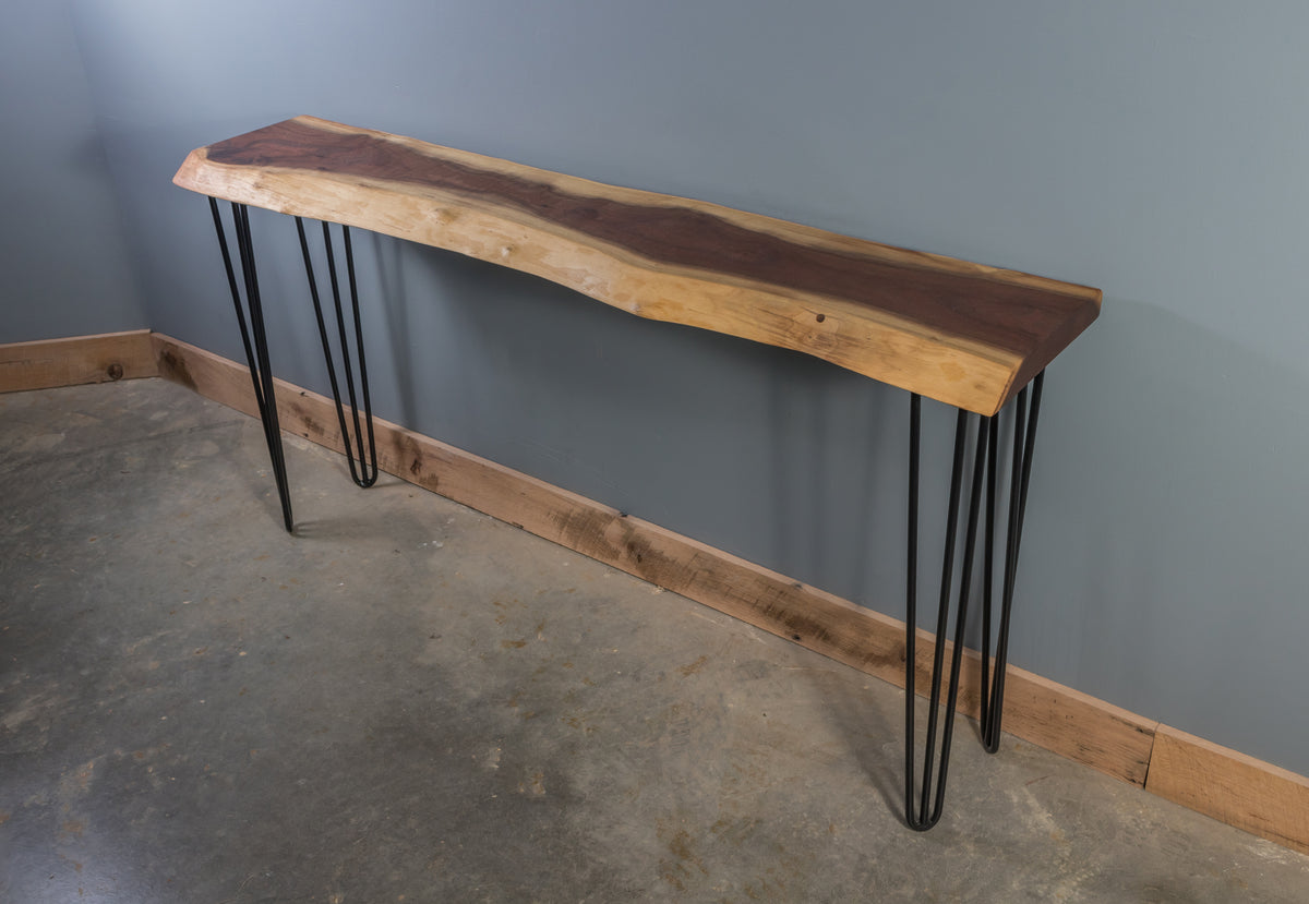 Black Walnut Console Table 198 - KC Custom Hardwoods