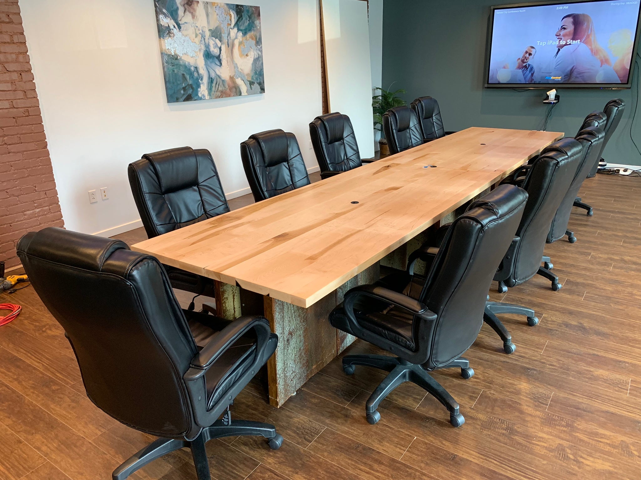 Maple Conference Table 119 - KC Custom Hardwoods
