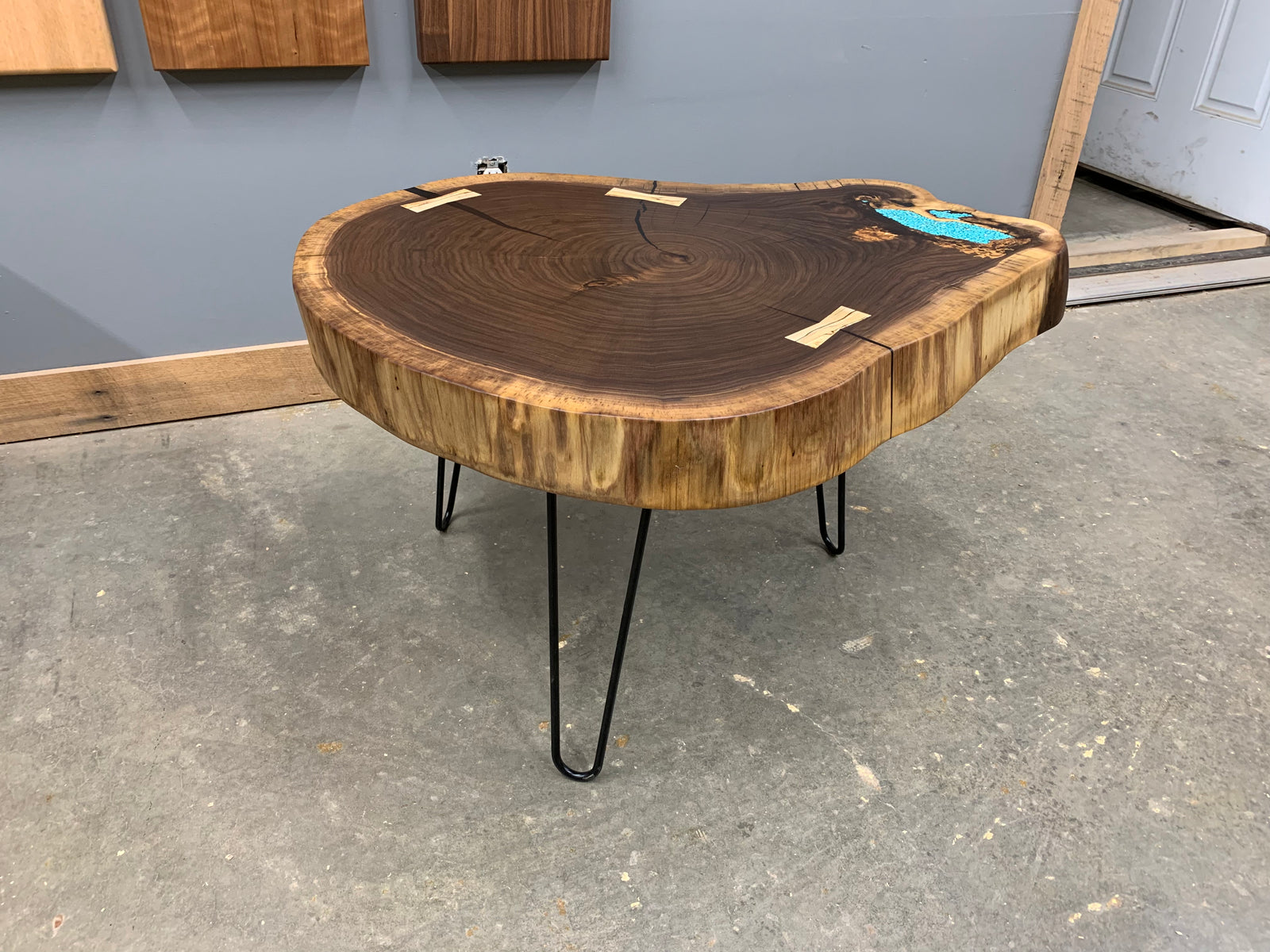 Walnut Cross Cut Coffee Table