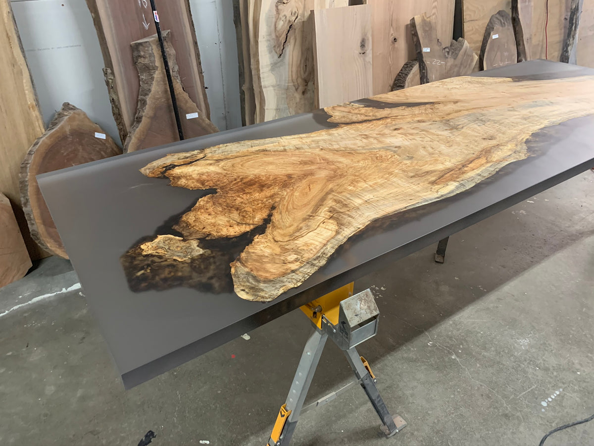 Maple Epoxy Casted Bar Top