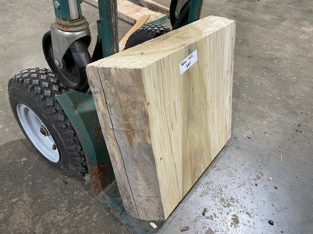 Poplar (1412) 16” L x 14.5-15.5” W x 4” T