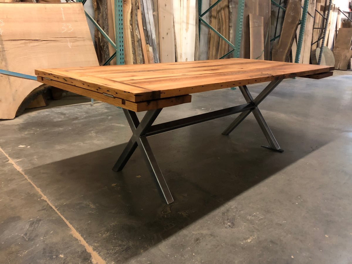 Reclaimed Red Oak Dining Table