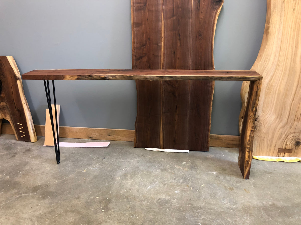 Walnut Console Table