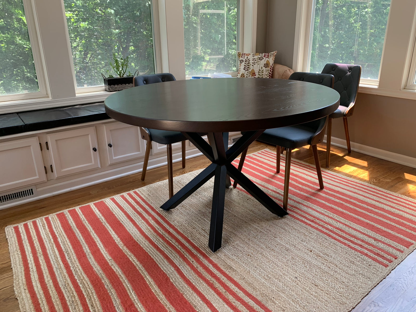 Ash Dining Table with Custom Stain