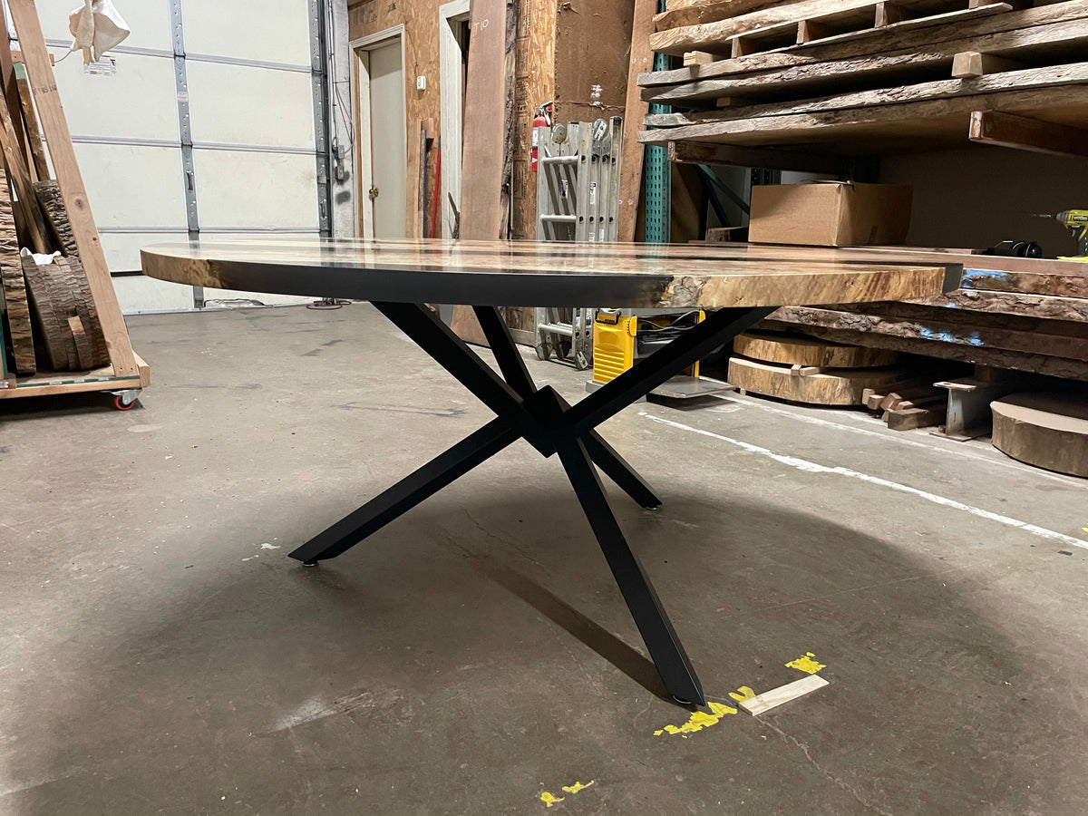 Maple Epoxy River Dining Table