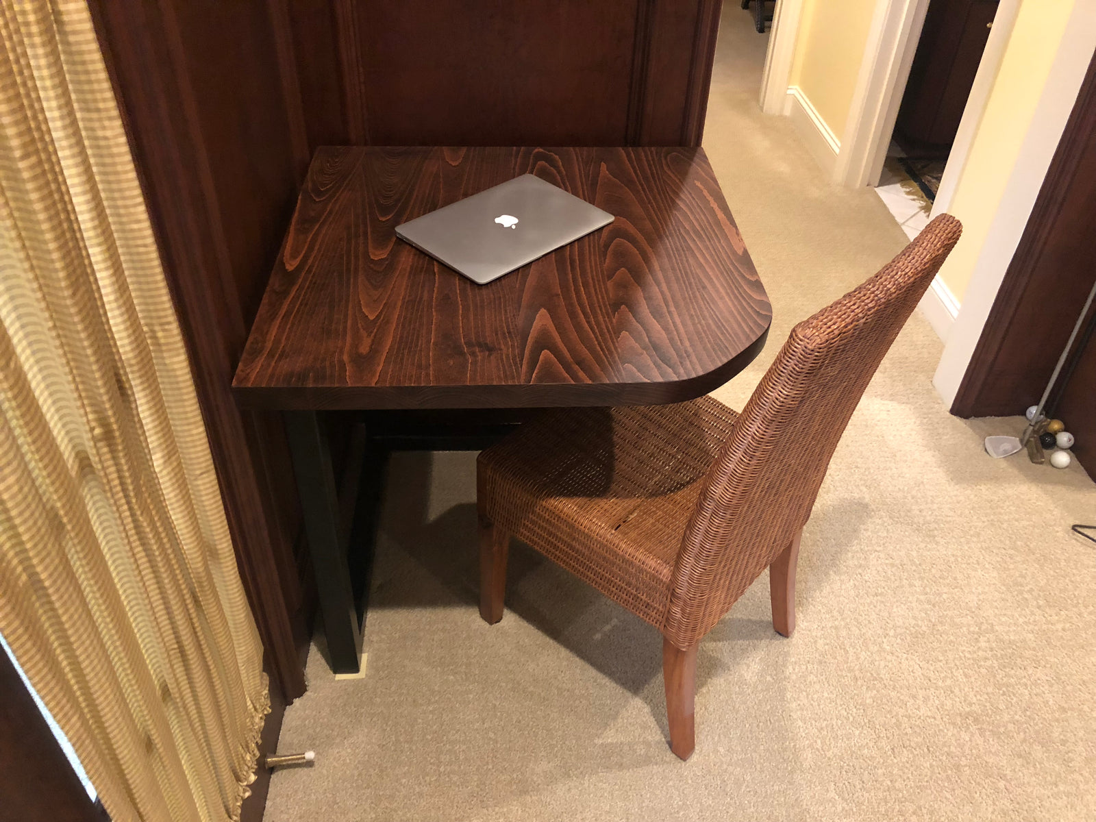 Beech Desk with Mahogany Stain