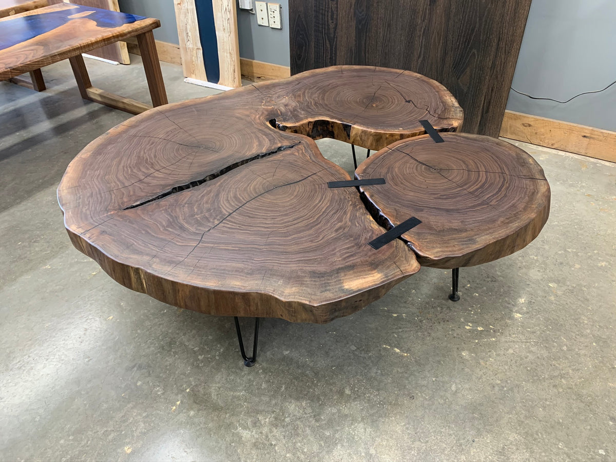 Walnut Cross Cut Coffee Table