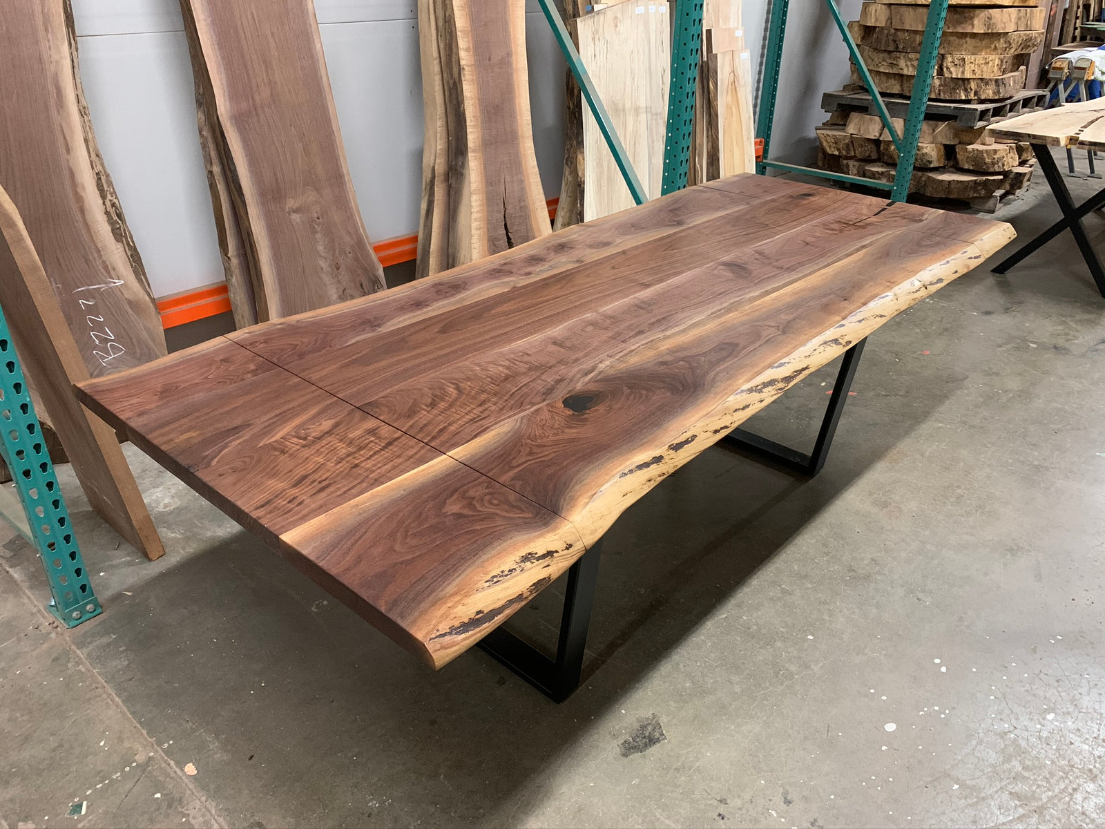 Walnut Dining Table with Drop Leaf