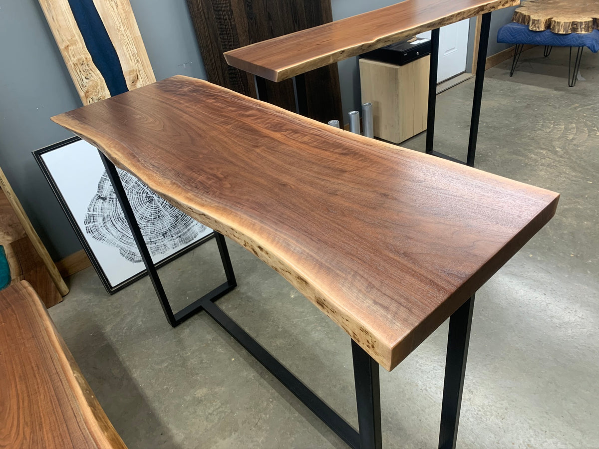 Walnut Bar height Table