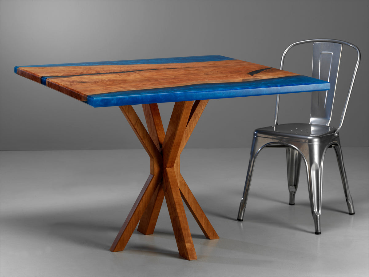 Cherry Epoxy Casted Dining Table