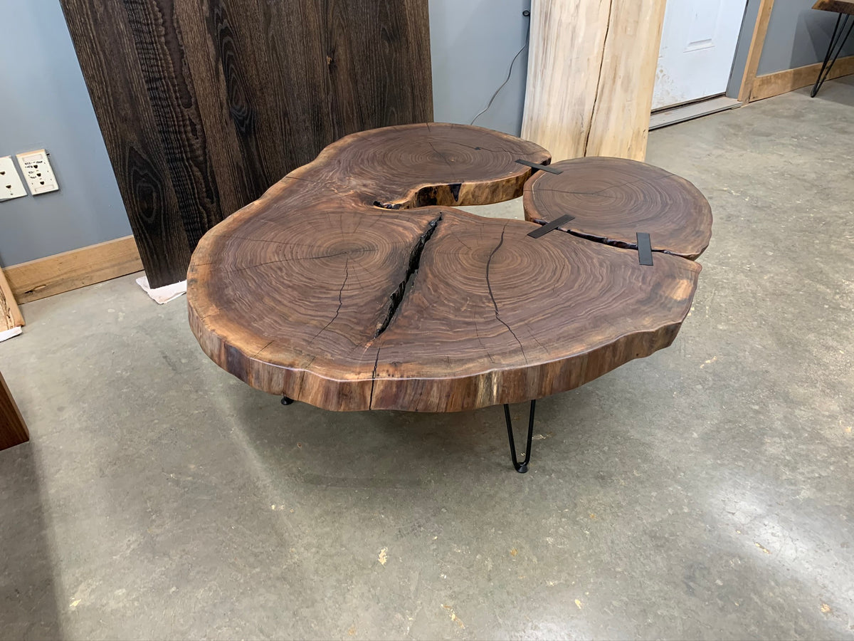 Walnut Cross Cut Coffee Table