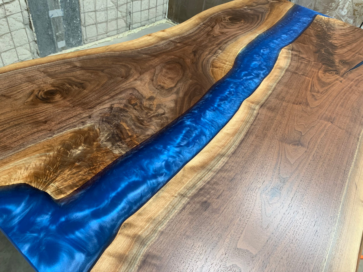 Walnut Epoxy River Desktop