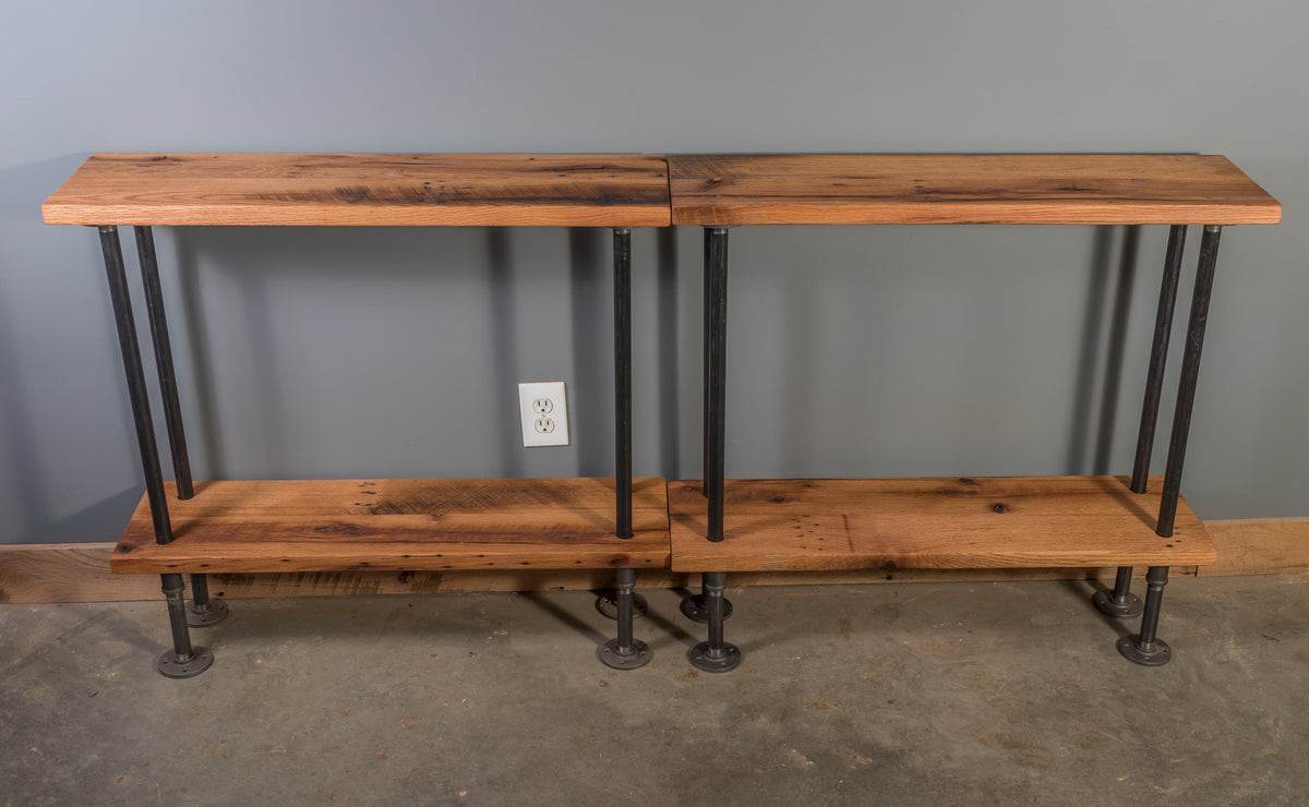 Reclaimed Red Oak Console Table