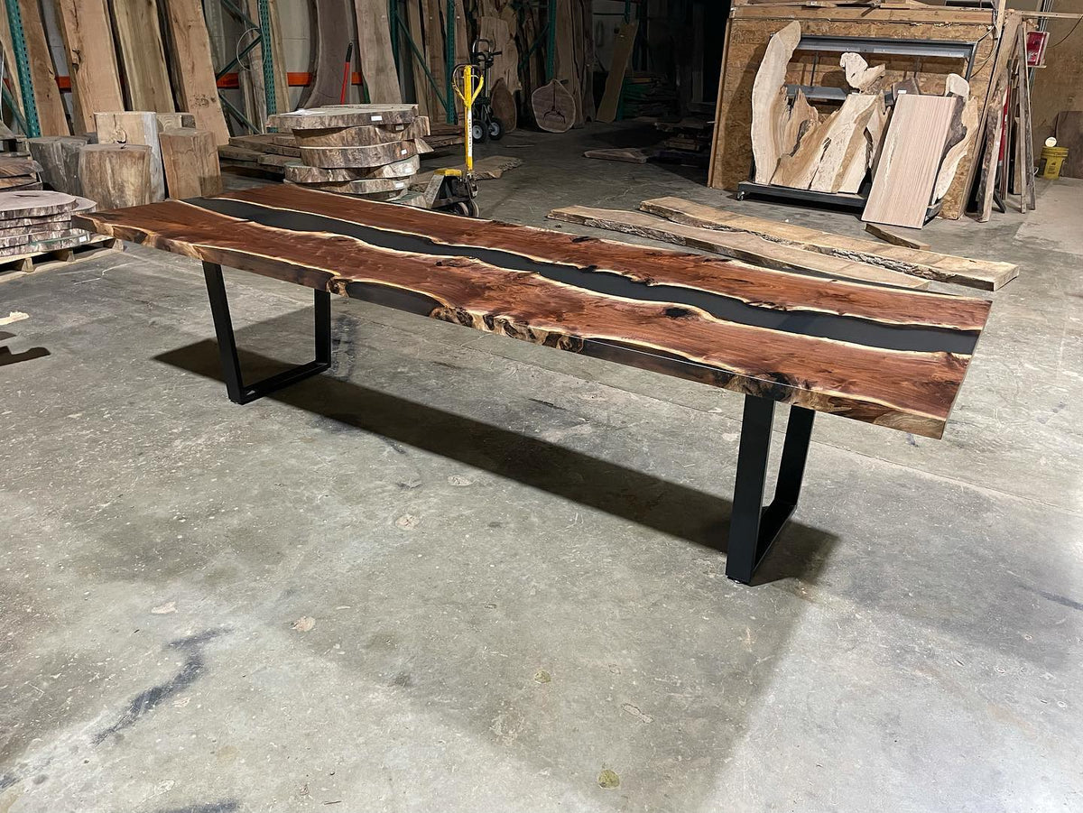 Black Walnut Epoxy River Conference Table