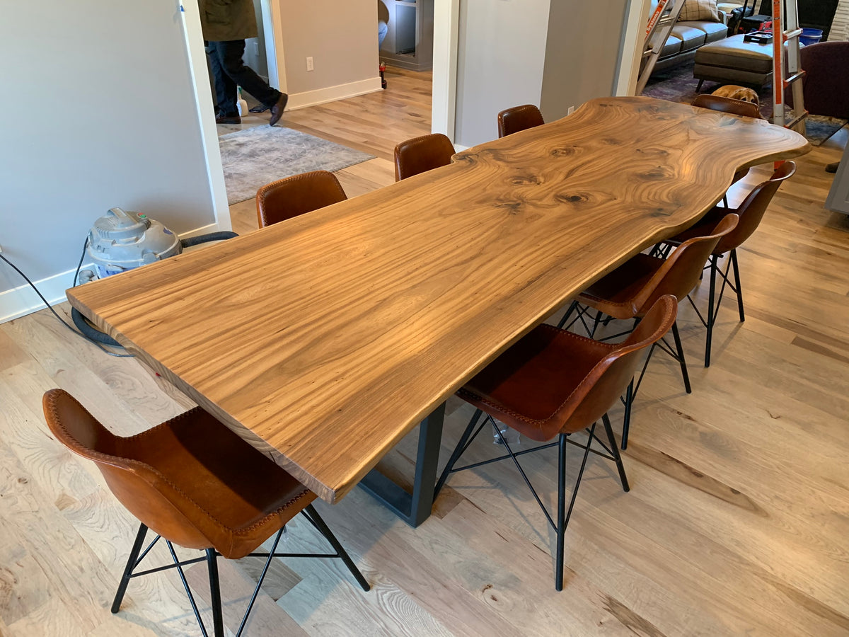 Siberian Elm Solid Wood Dining Table