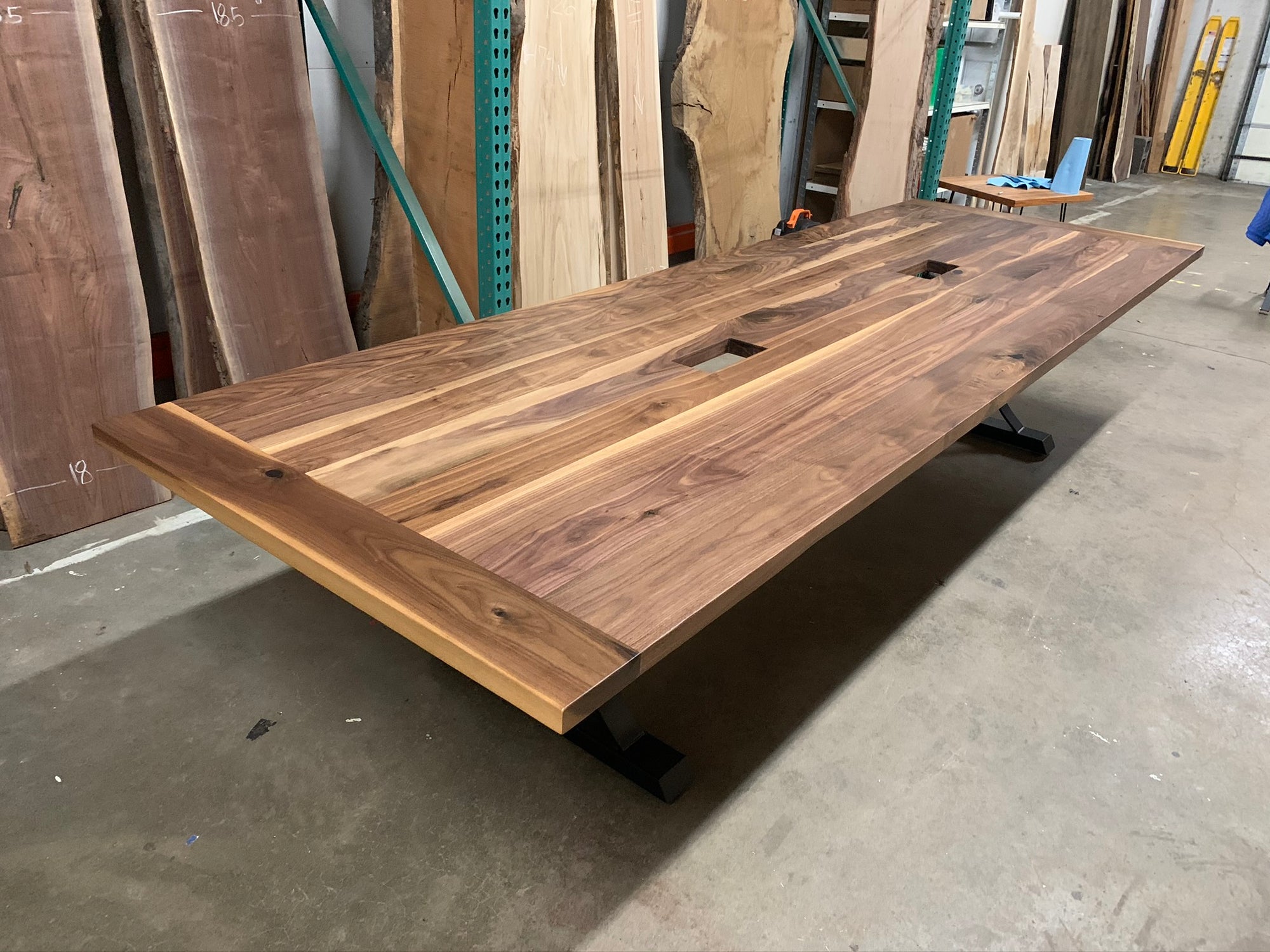 Dimensional Black Walnut Conference Table