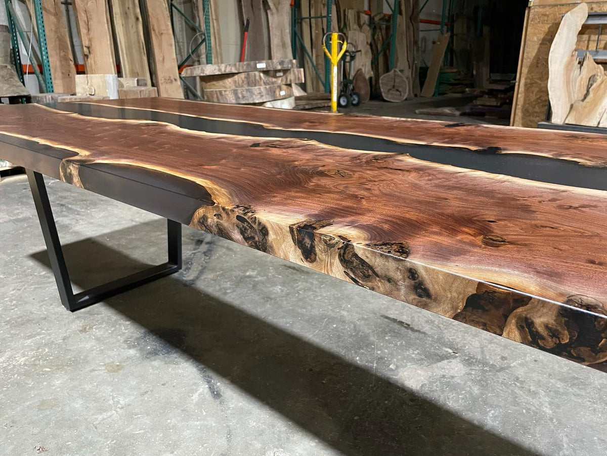 Black Walnut Epoxy River Conference Table
