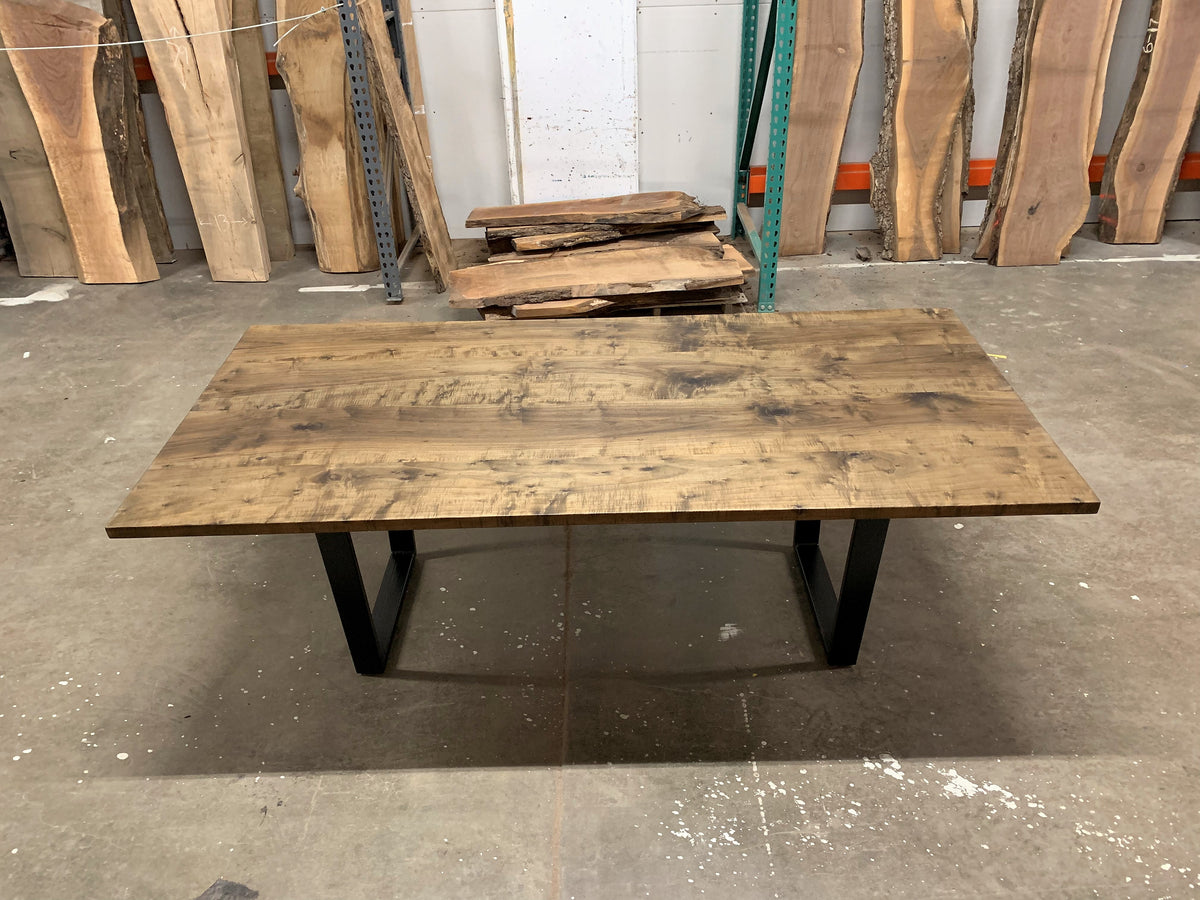 EBONIZED MAPLE DINING TABLE