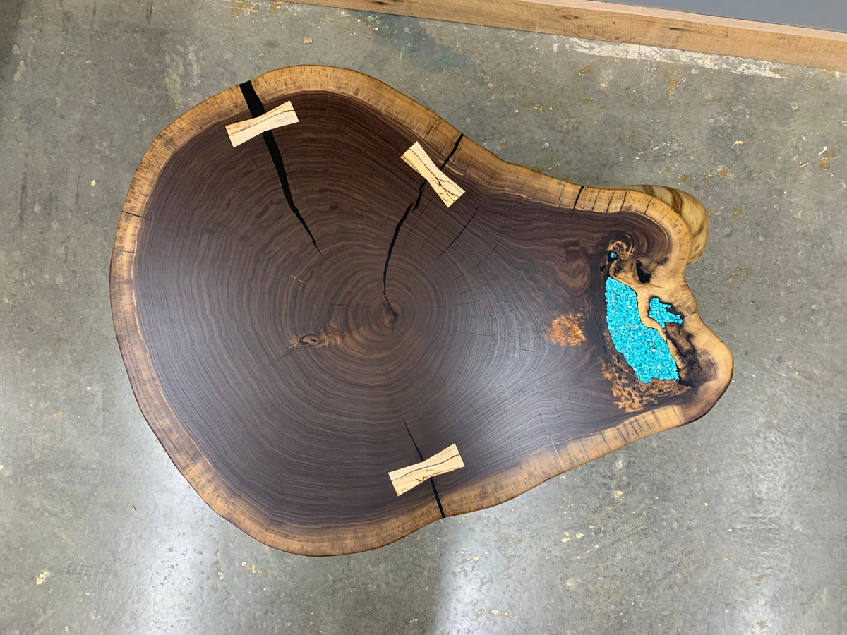 Walnut Cross Cut Coffee Table