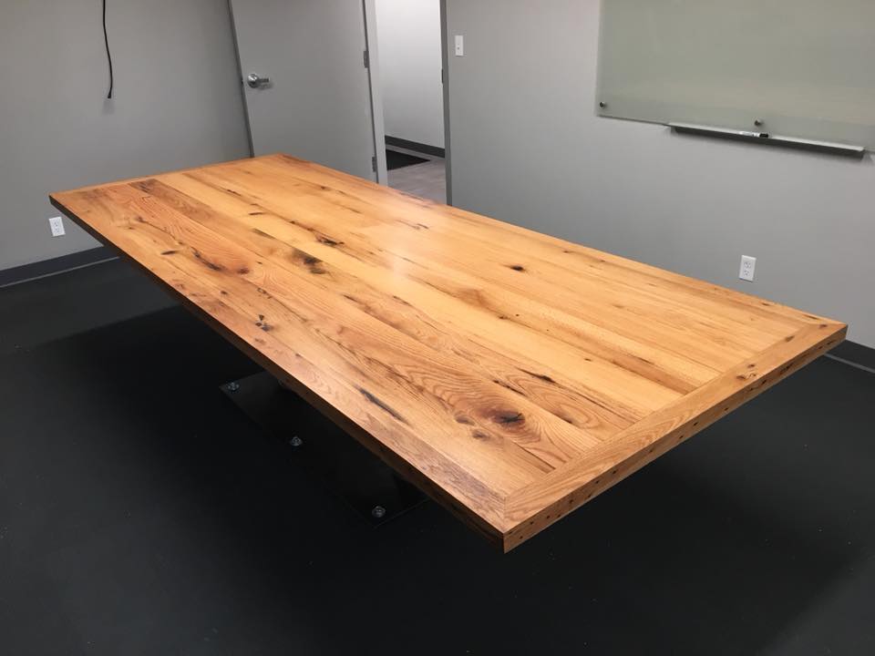 Dimensional Red Oak Conference Table 