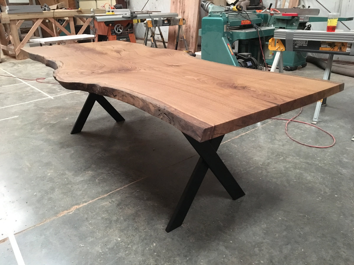 Stained White Oak Dining Table 