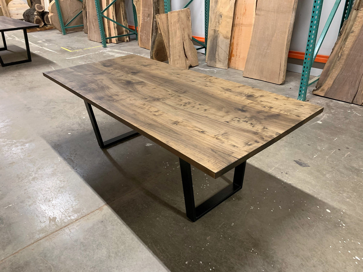 EBONIZED MAPLE DINING TABLE