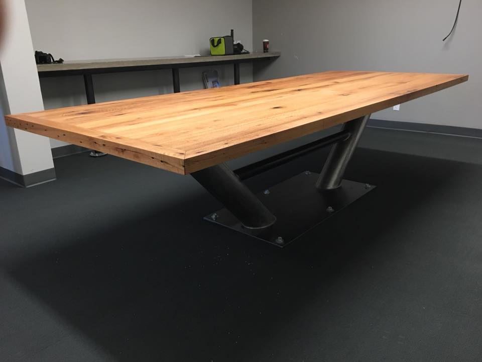 Red Oak Conference Table 118 - KC Custom Hardwoods