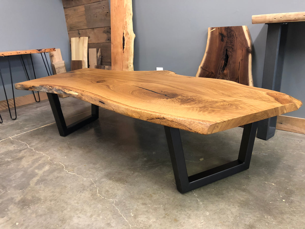Single Slab White Oak Coffee Table