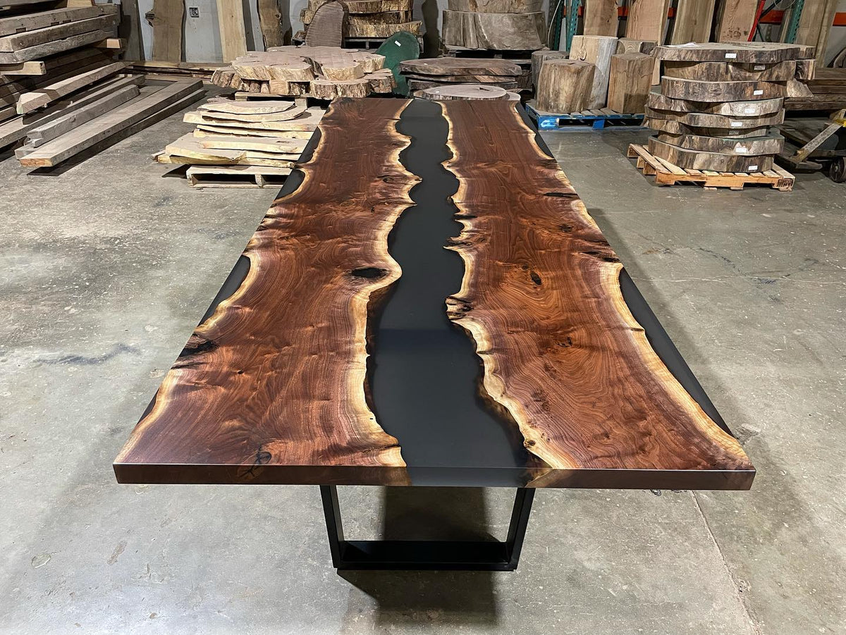 Black Walnut Epoxy River Conference Table