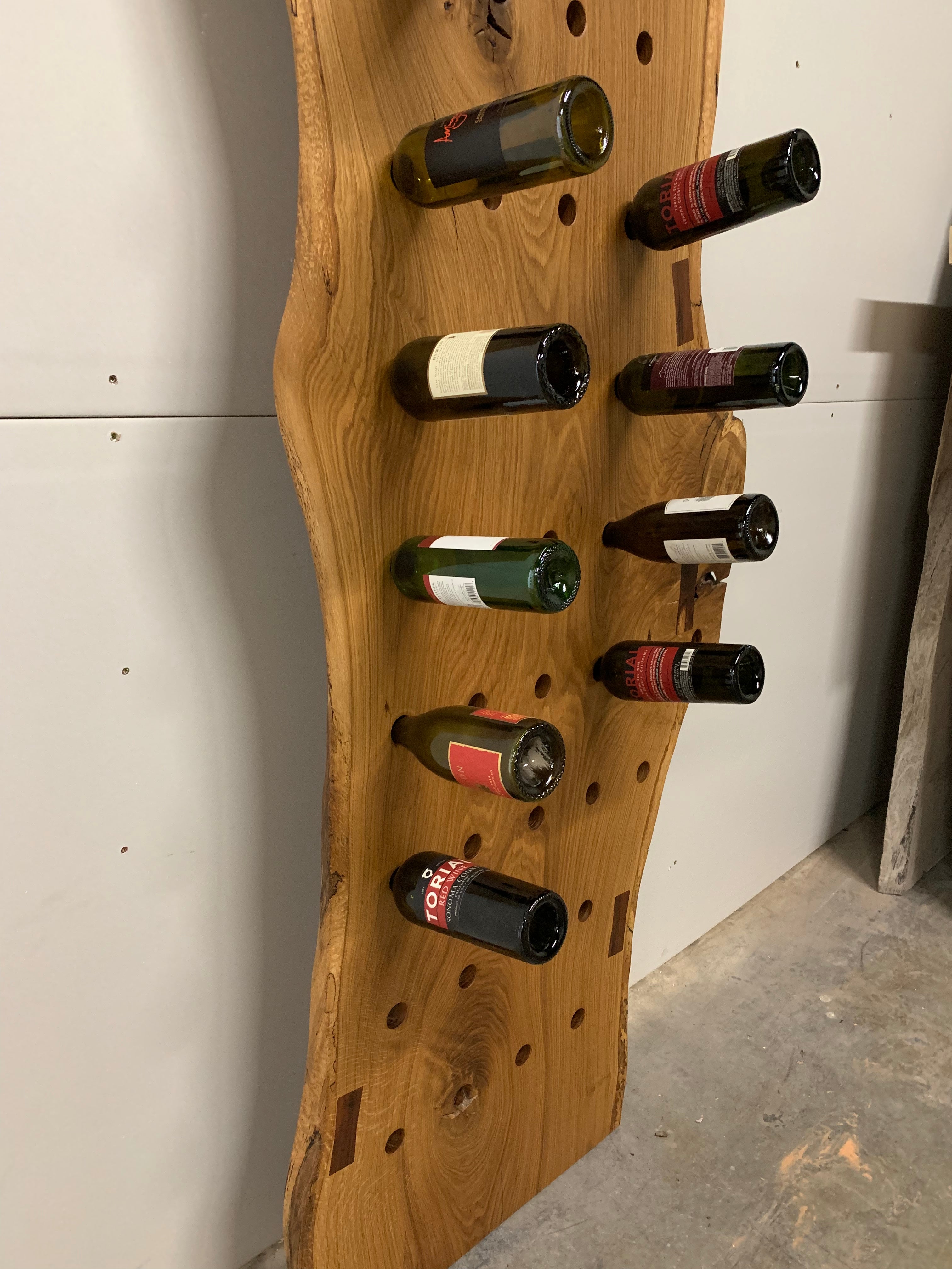 Oak deals wine holder
