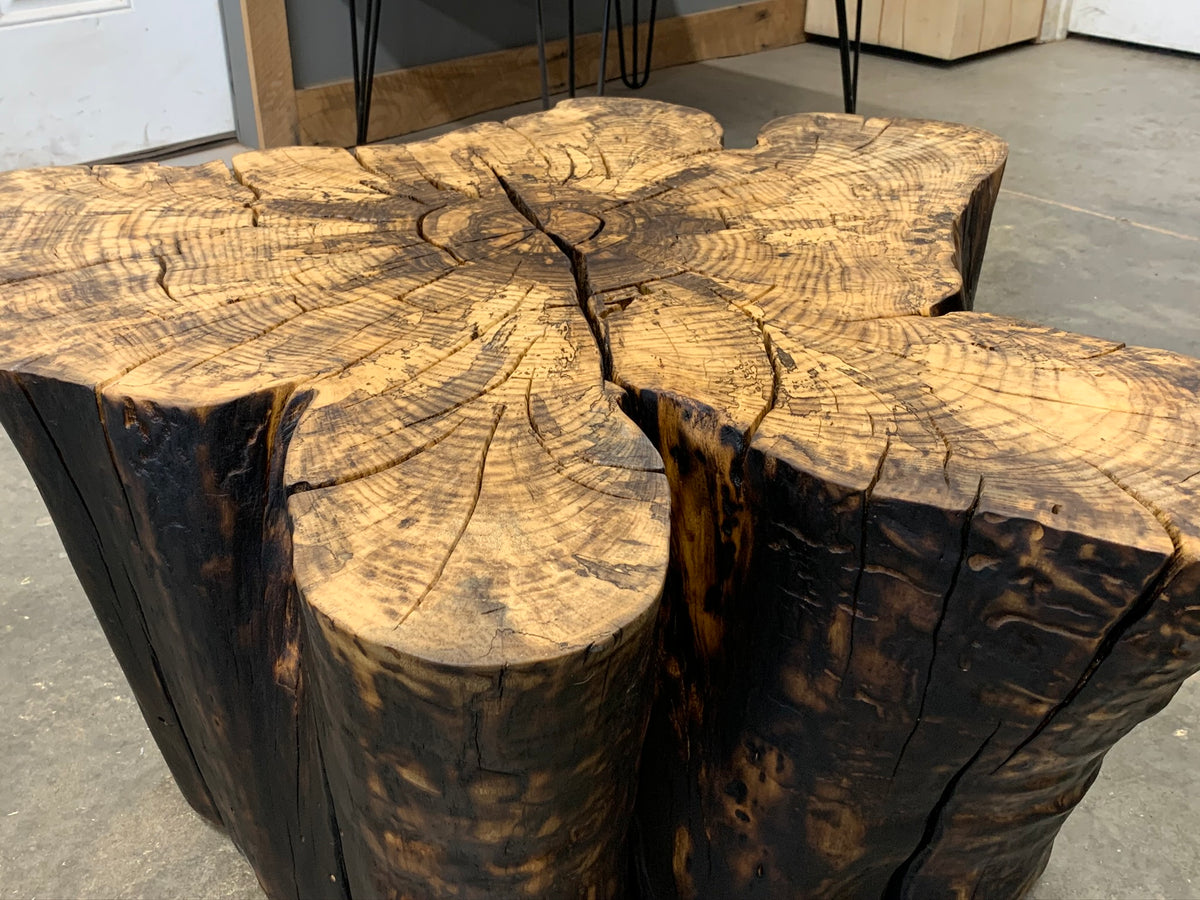 Hackberry Shou Sugi Ban Coffee Table