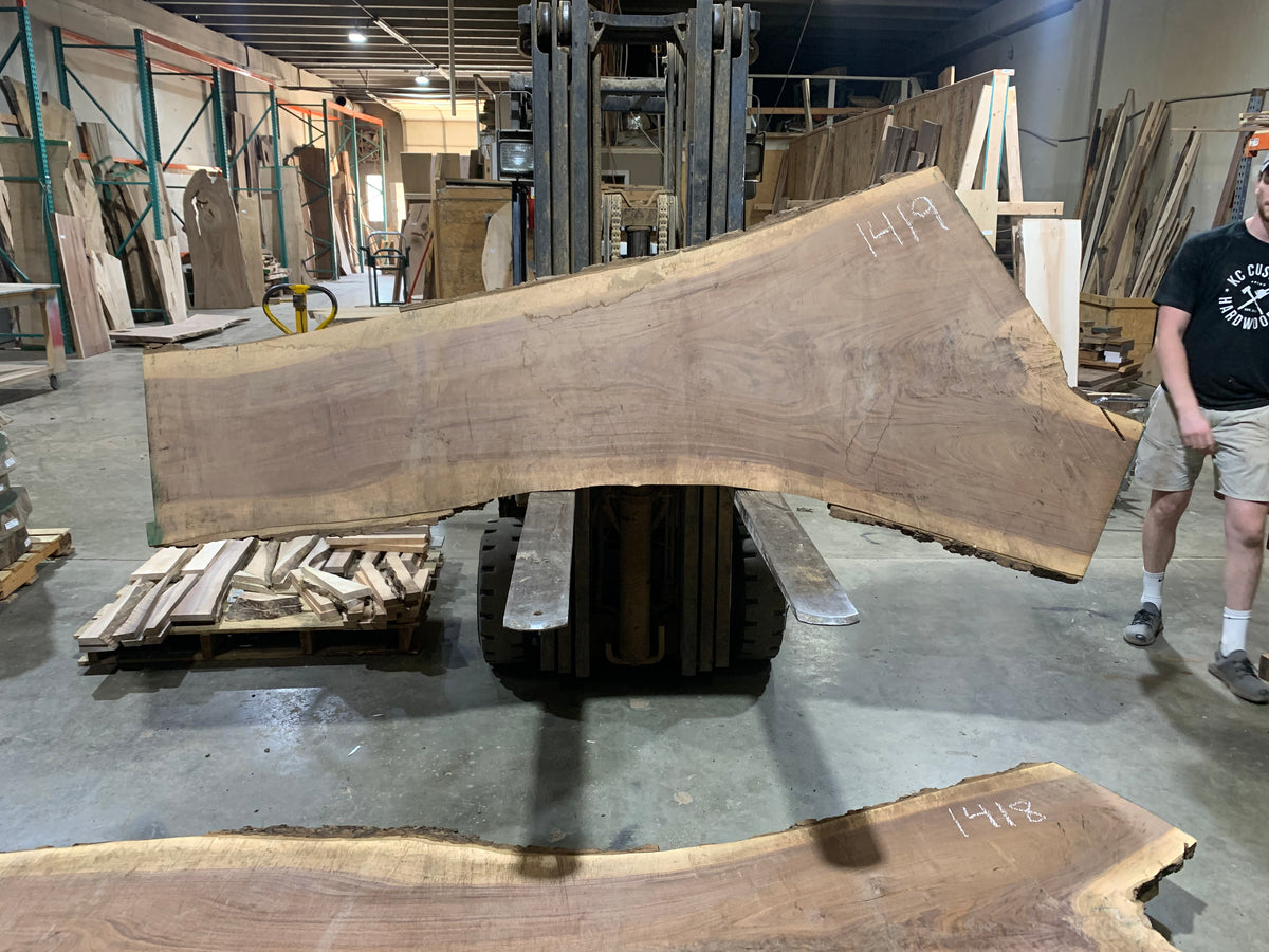 Black Walnut (1419) 108” L x 21-49” W x 2.5” T