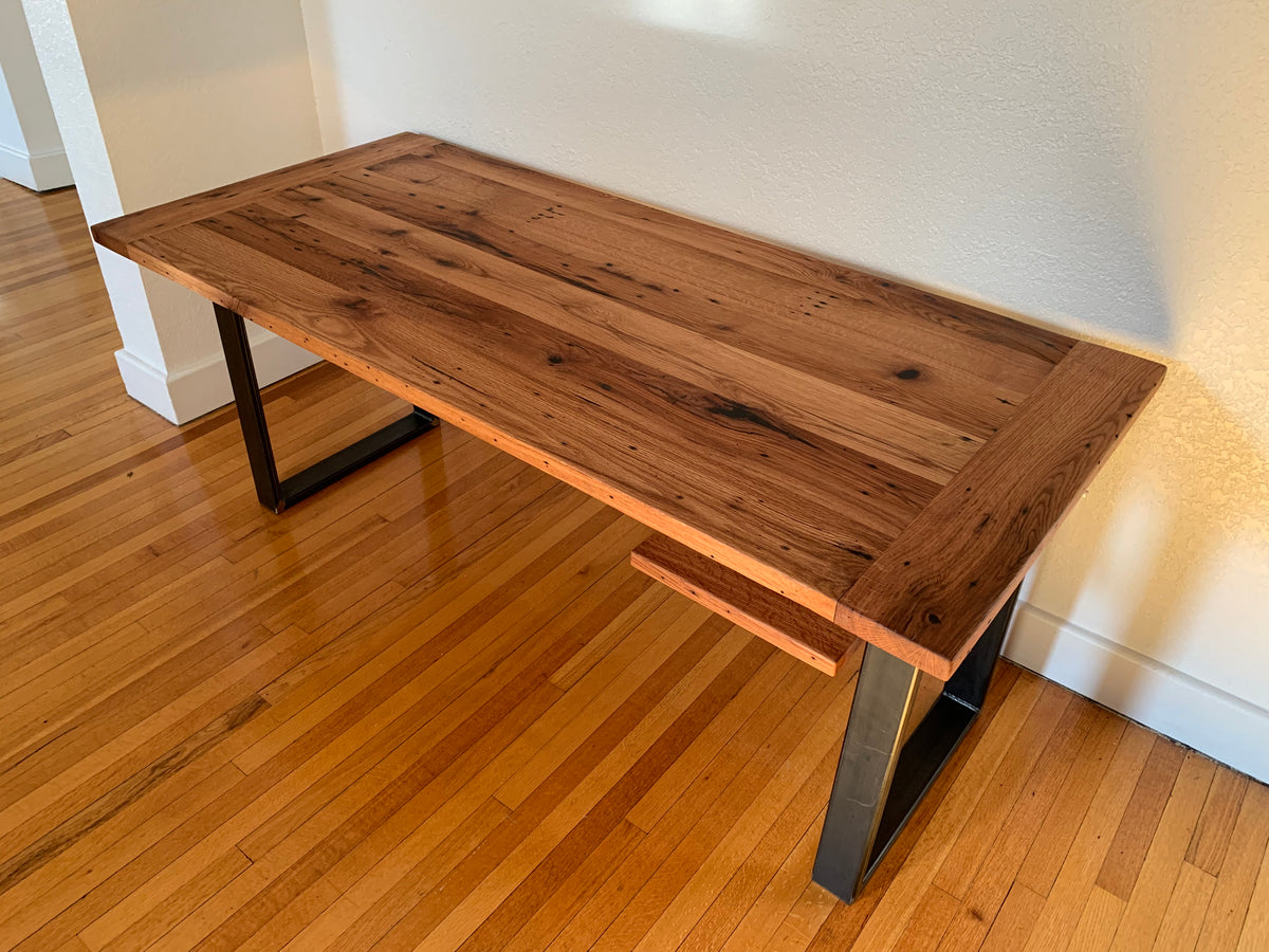 Reclaimed Red Oak Desk