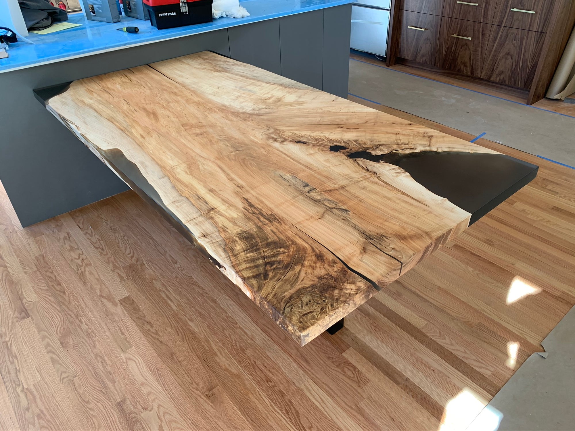 Single Slab Maple Dining Table