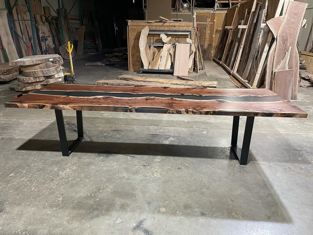 Black Walnut Epoxy River Conference Table