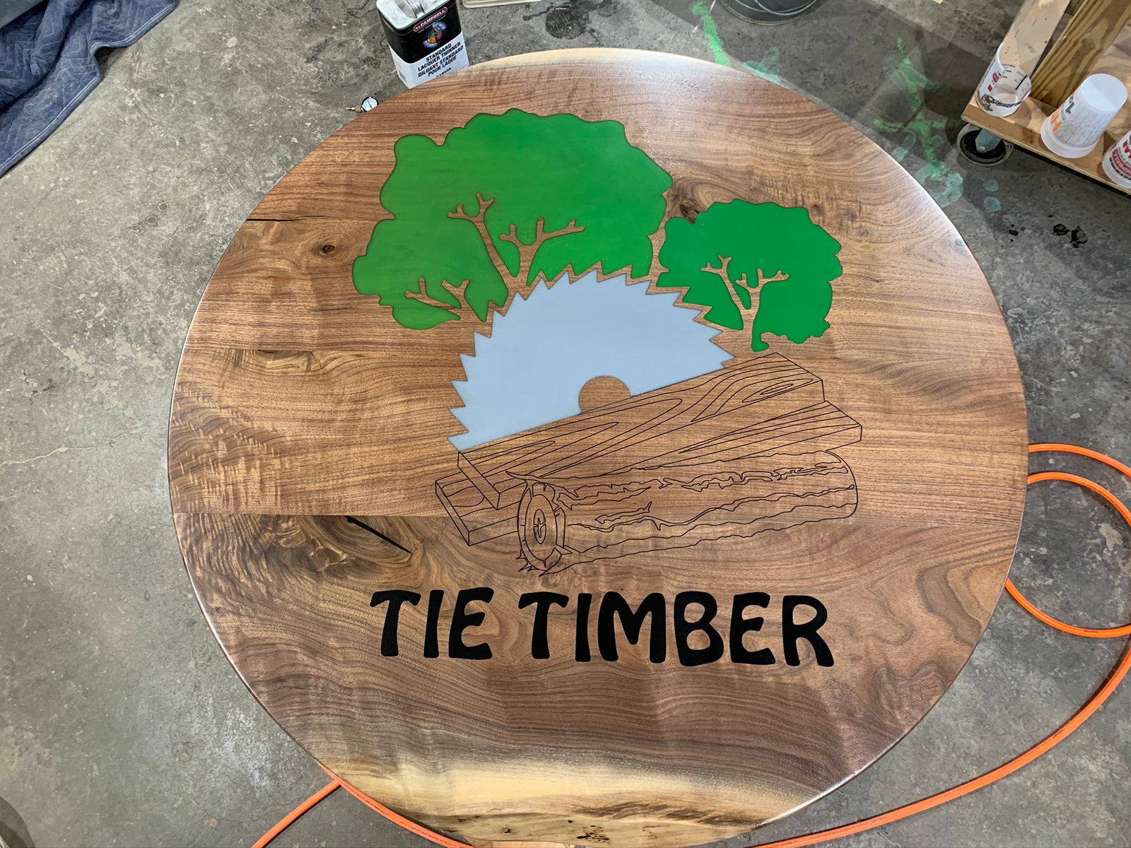 Walnut Breakroom Table