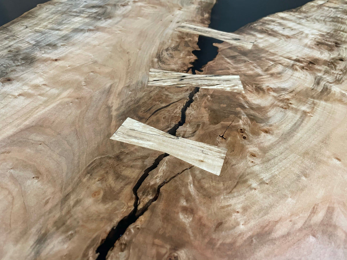 Maple Epoxy River Dining Table