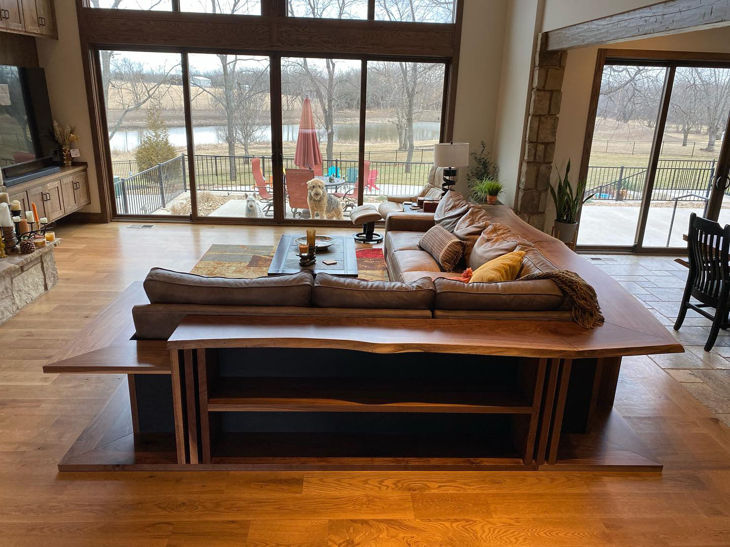 Black Walnut Sofa Table