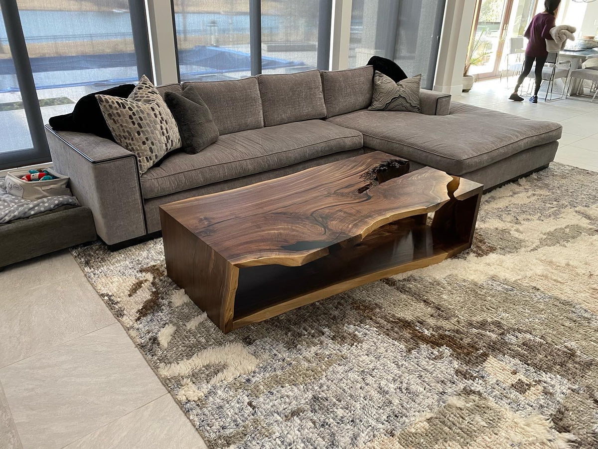 Live Edge Black Walnut Coffee Table