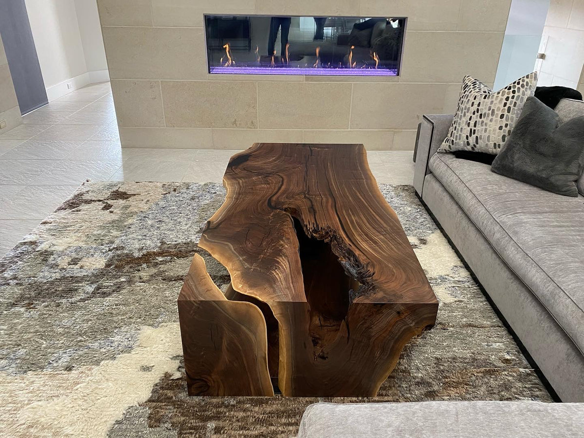 Live Edge Black Walnut Coffee Table