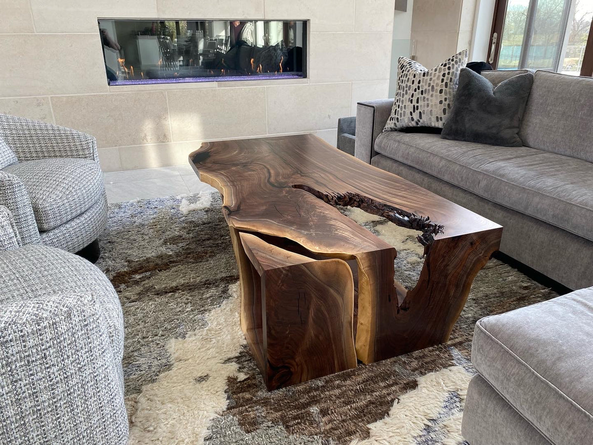 Live Edge Black Walnut Coffee Table