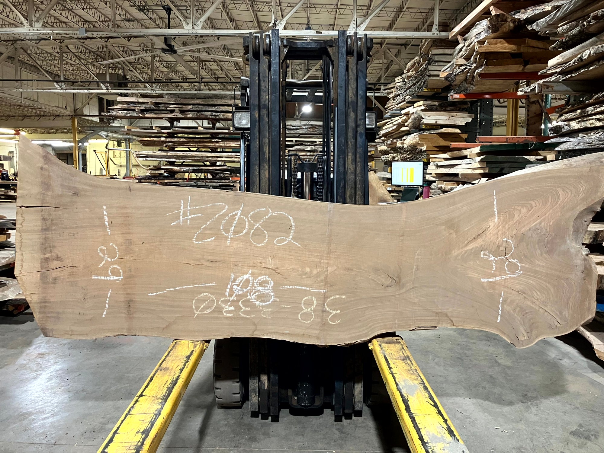 Red Elm (2082) 108” L x 29-29” W x 2.5” T