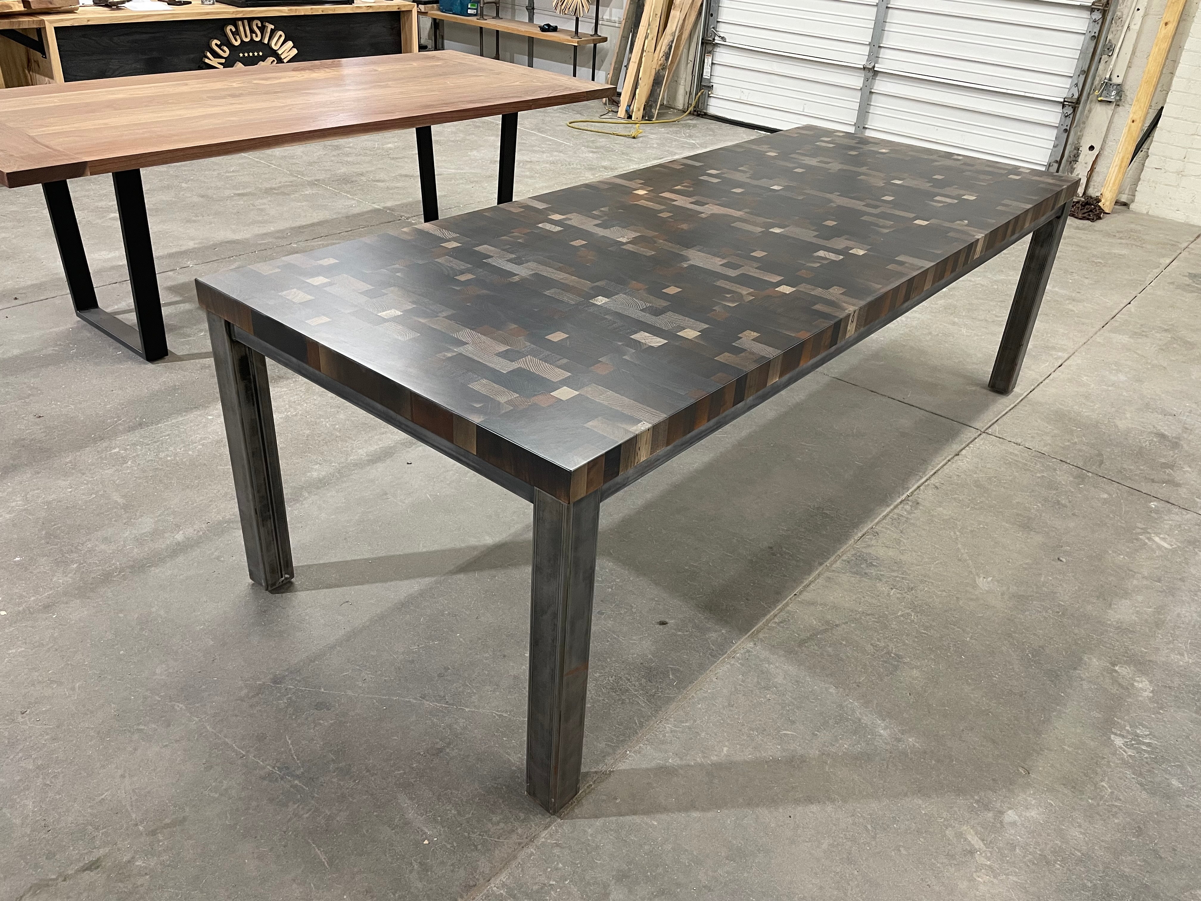 Dining Table Using Butcher Block Butcher Block Dining Table 277 - KC Custom Hardwoods
