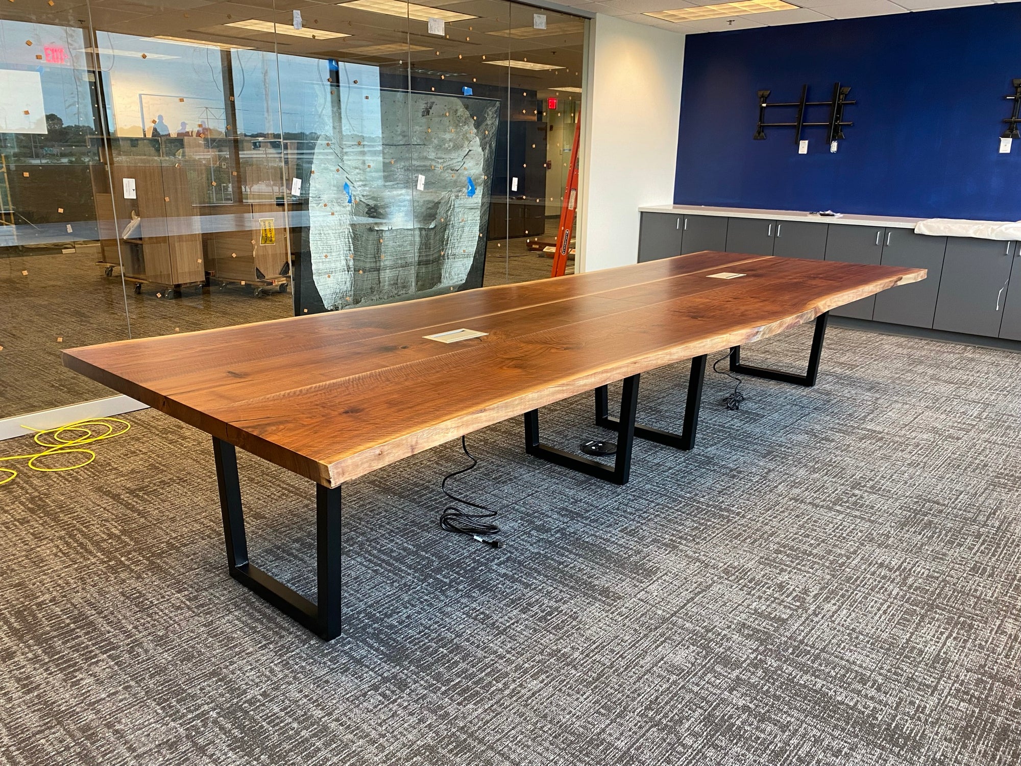 Live Edge Black Walnut Conference Table