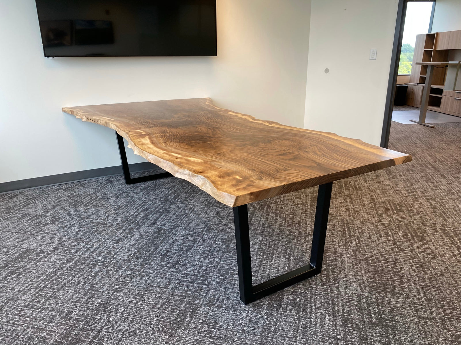 Live Edge Bastogne Walnut Conference Table