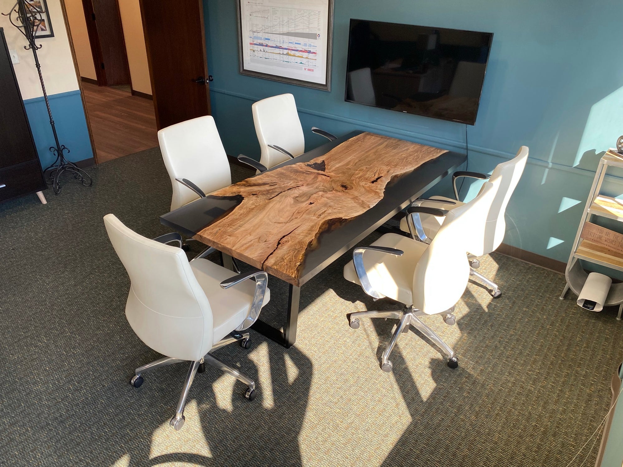 Maple Epoxy Casted Conference Table 317