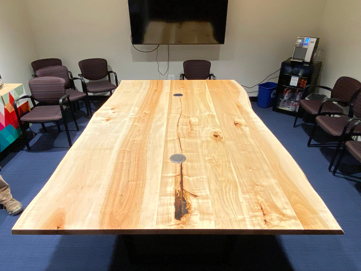 Live Edge Maple Conference Table