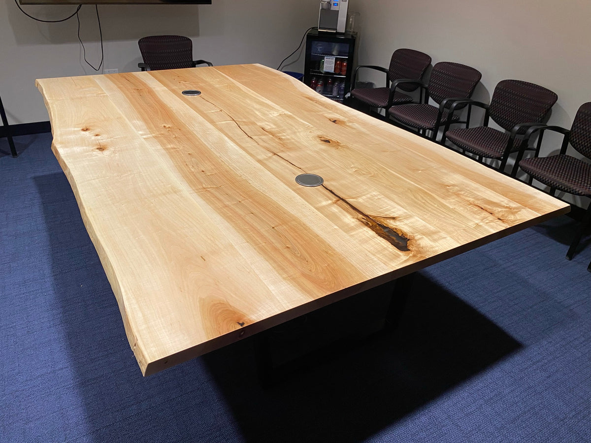 Live Edge Maple Conference Table