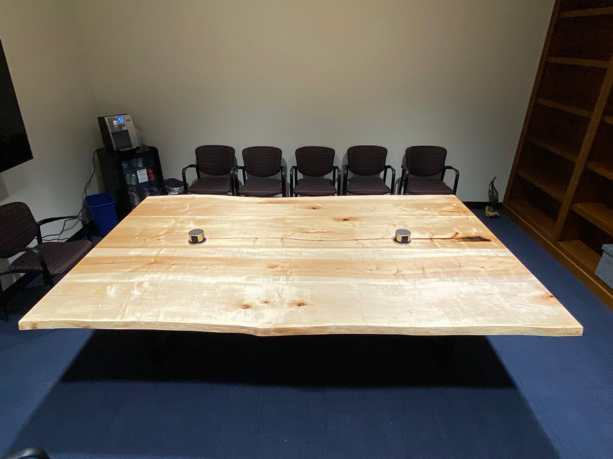 Live Edge Maple Conference Table