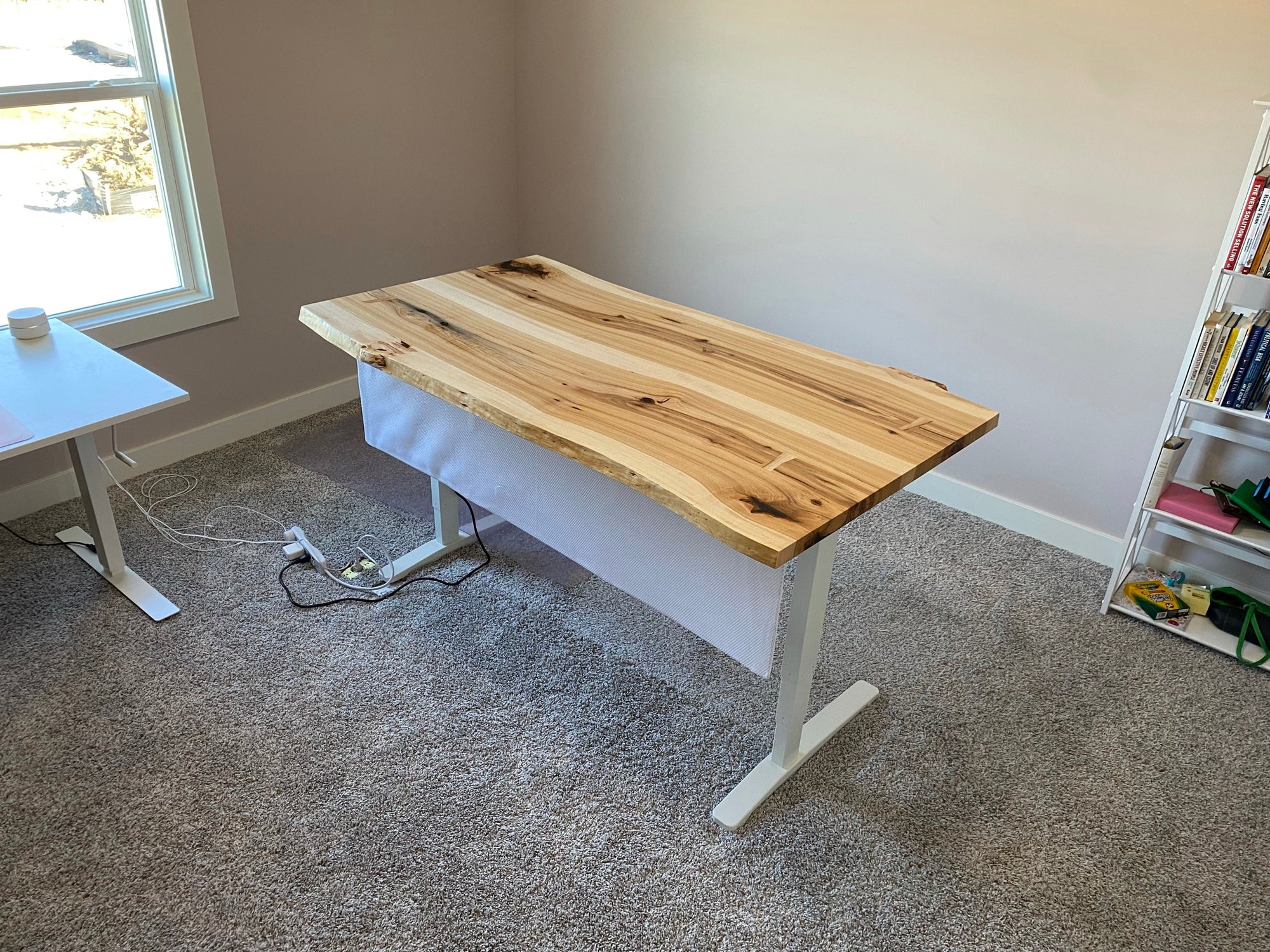 Hickory Live Edge Desk 312